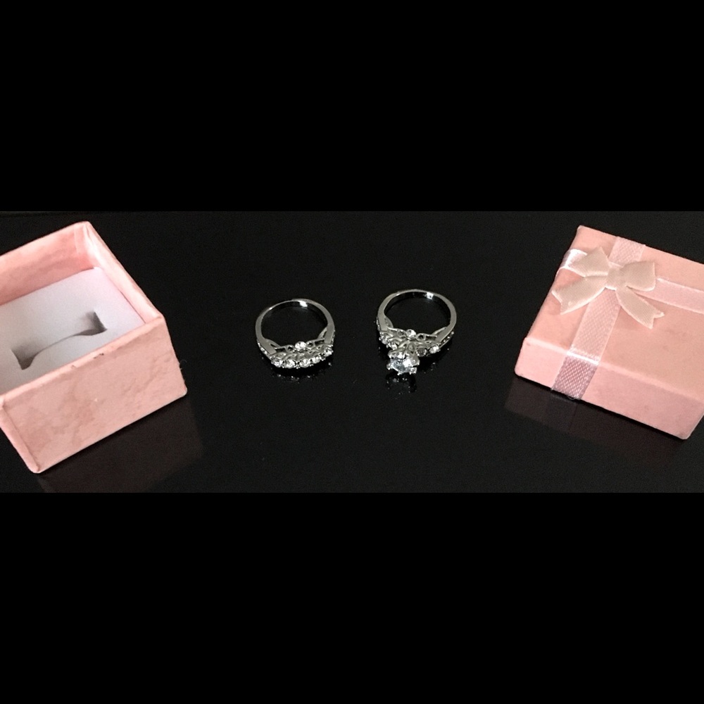 Fashion Engagement/Wedding Ring Set